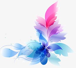 彩色炫彩时尚花纹设计