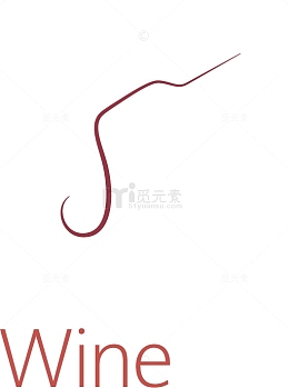 红酒logo矢量图