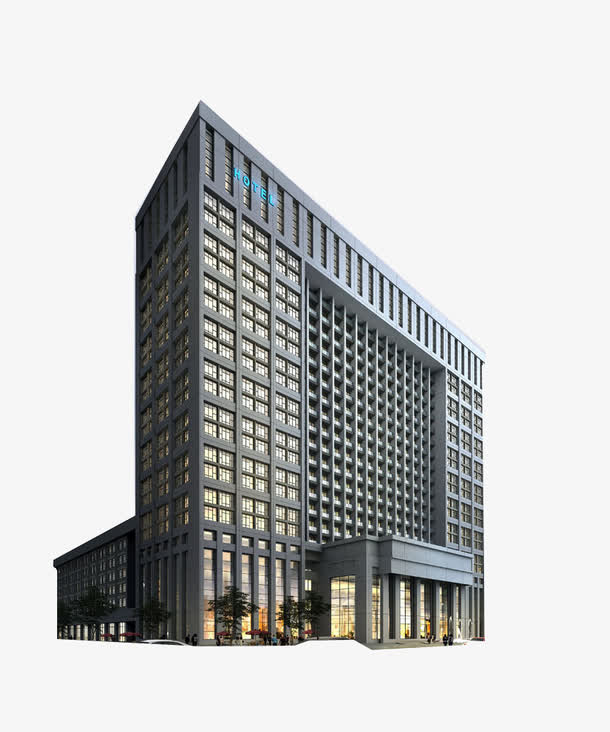 免扣现代化大气崭新时尚办公楼素材免费下载_觅元素