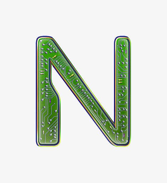 电路板字母n