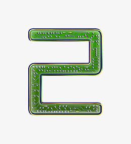 电路板字母数字2