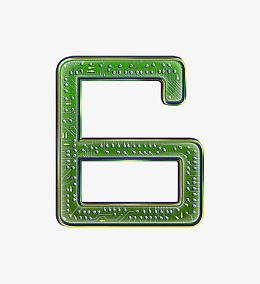 电路板字母数字6
