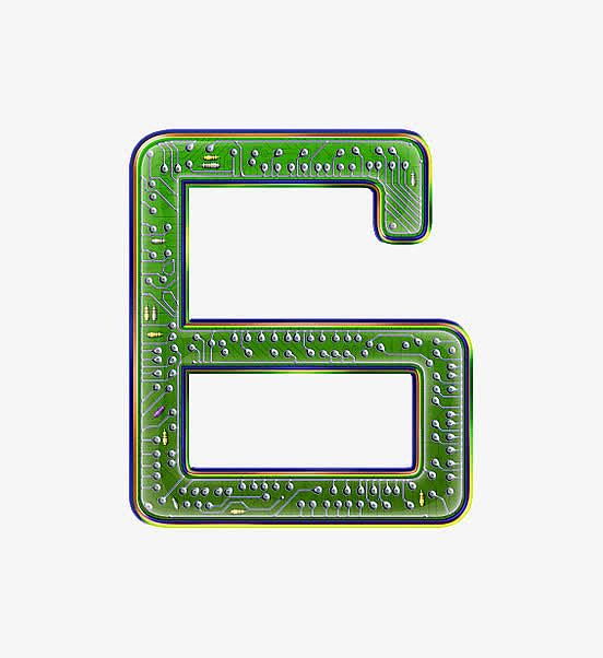 电路板字母数字6