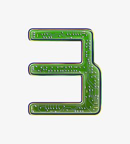 电路板字母数字 3