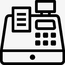 电子商务收银机图标