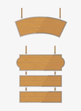 扇形和方形吊牌