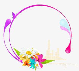 时尚花朵花纹装饰