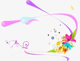 时尚花朵花纹装饰