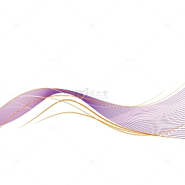 紫色波浪线条