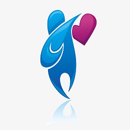 爱心人形logo模型