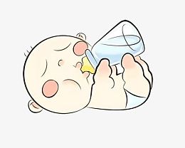 躺着喝水的娃娃