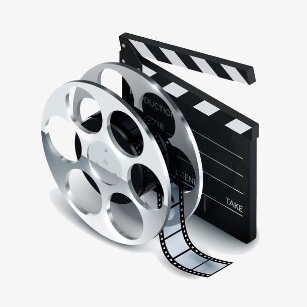 场记板与影片胶卷图片免抠素材免费下载_觅元素51yuansu.com