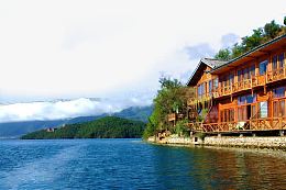 云南泸沽湖风光素材