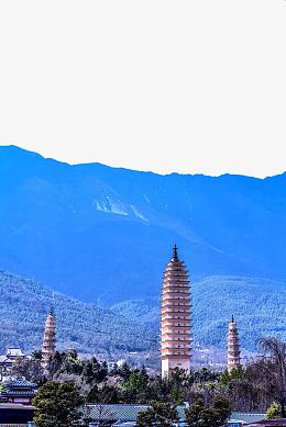 洱海边大理塔