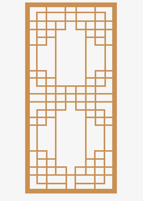 雕刻镂空中式花纹