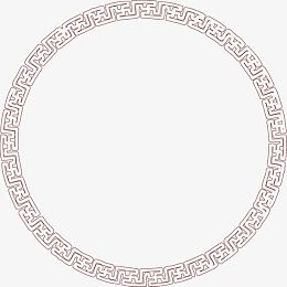 中式古典环形图案花纹