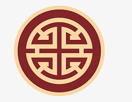 矢量中式传统圆形雕花