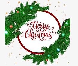 对称树叶边框卡片