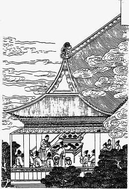 中国古人物线稿插画素材