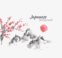 日本风格山水画