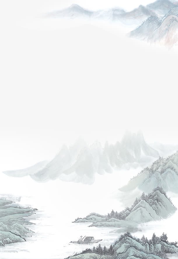 山水画免抠素材免费下载_觅元素51yuansu.com