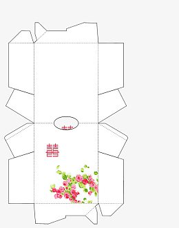 婚庆糖果盒设计图片