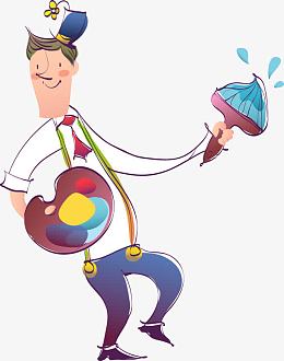 手绘涂鸦画画创意人物男士