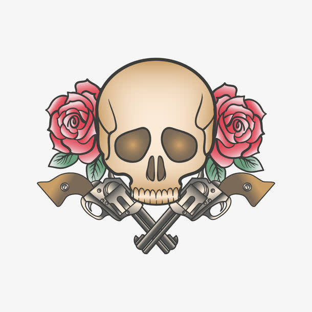 矢量枪与玫瑰