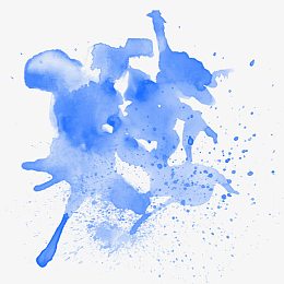 水彩墨迹笔刷元素