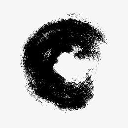 黑色墨迹笔刷