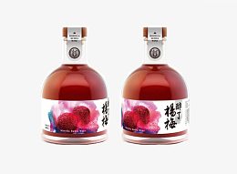 杨梅酒外观包装设计