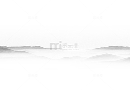水墨绵延的山脉
