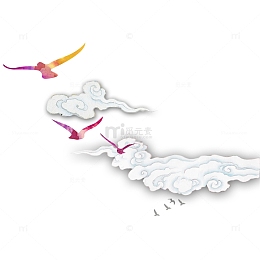 黄色中国风海报装饰