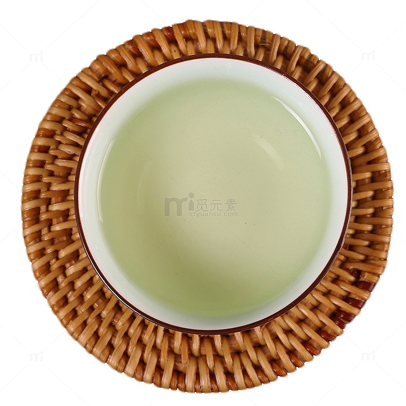 茶杯中的西湖龙井茶