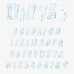 冰雪英文字母