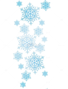 雪花边框冰雪边框元素
