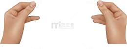 双手促销标签装饰