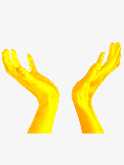 金色的双手托起