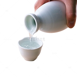 倒白酒png素材图片