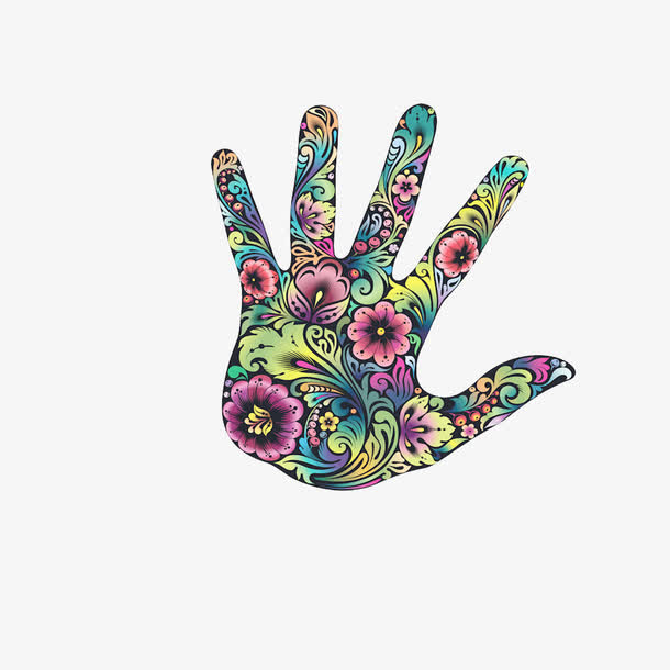花纹手掌