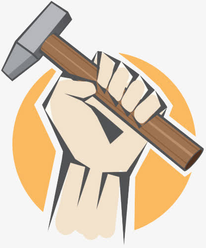手握锤子图标