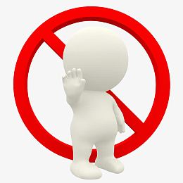3D3d小人图标 禁止标志
