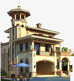 欧式别墅实景拍摄