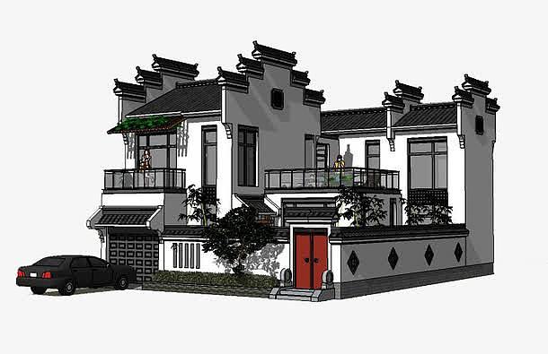 中式房屋效果图