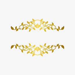 金色花纹素材