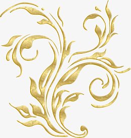 金色植物花纹