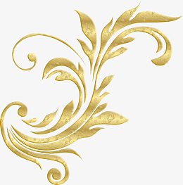 金色植物花纹