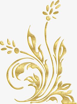 金色植物花纹