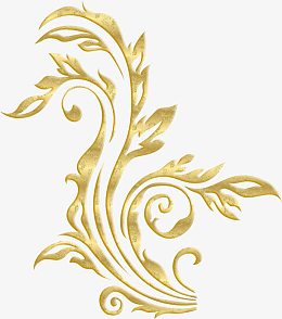 金色植物花纹