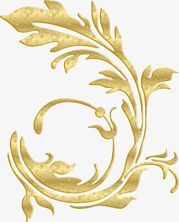 金色华丽花纹